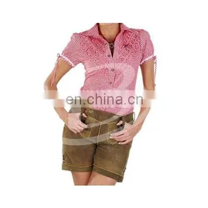 German Bavarian Oktoberfest Trachten Men Short Kurze Lederhosen thumbnail-1