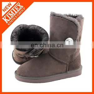 Snow Boots With Rhinestone Button thumbnail-1