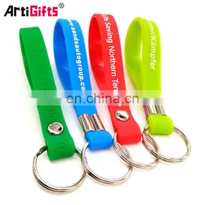 Wholesale Custom Bulk World Cup Printing Neoprene Silicone Wristband Keychain thumbnail-1