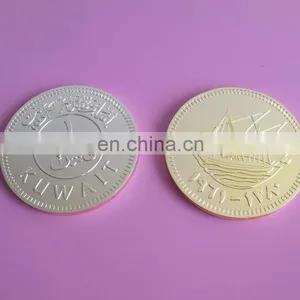 24k Gold Stamping Coins, Kuwait Souvenir Coins thumbnail-1