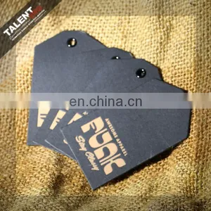 Custom Attractive Designs Casual Jeans Paper Hang Tags for Apparel Garment thumbnail-5