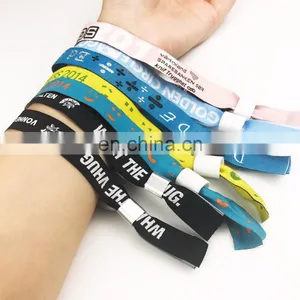 Custom Woven Fabric Wristbands for Events thumbnail-1