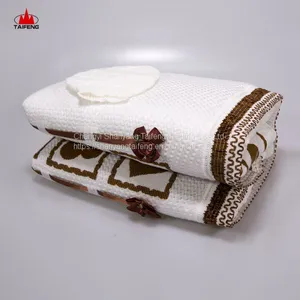 Woven Mexican Blanket Wool Throw Baby Shawl Embroidered Hooded Blanket thumbnail-1