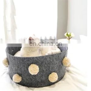 Detachable Cat Cave Pet Nest Felt Pet Bed House thumbnail-3