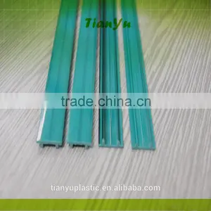 Customized Extrusion Plastic Pvc Profile Green Plastic Frame High Glossy Strip thumbnail-6