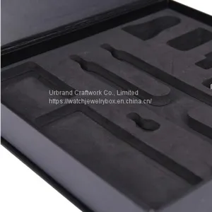 Custom Flip Design Paper Perfume Packaging Box Magnet Closer Gift Box With EVA Insert and PVC Pouch thumbnail-5
