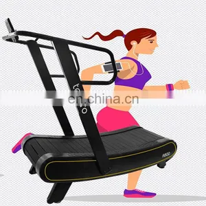 Curved Treadmill & Air Runner Lose Weight Gym Treadmill Environmental Save Power Running Machine no Electric Fitness Equipment thumbnail-1