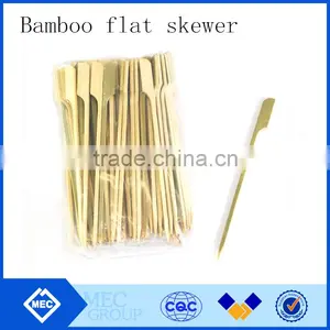 Bamboo Flat Skewer for BBQ , Food Safe Bamboo Stick thumbnail-1