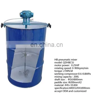 Chemical Mixing Machine Stationary Pneumatic Drum Mixer thumbnail-1