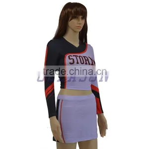 Long Sleeve Dye Sublimation Cheerleading Uniforms thumbnail-3