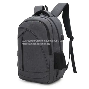Slim Grey Laptop Backpack Waterproof Backpack College Backpack With USB Charging Inch Laptop Bag China Supplier thumbnail-1