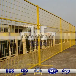 Yellow Color Coated Residential Temporary Security Fence thumbnail-1