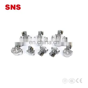 SNS Right Angle Solenoid Control Floating Electric Pneumatic Hydraulic Pulse 12v Solenoid Valve thumbnail-2
