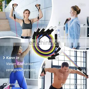 Home Fitness Equipment Resistance Bands Exercise Vitality Elastic Pull Ropes for Indoor Strength Training thumbnail-3