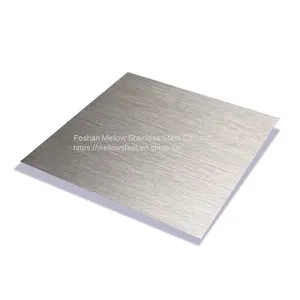 Mellow ASTM JIS 316 430 201 304 Grade Black Stainless Steel Sheet With Matte 2b Ba No. 4 Hairline Surface thumbnail-4