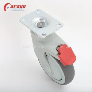 Hospital Trolley Castor Special for Medical Equipment and Instruments Silent Without Damaging The Ground Medical Swivel Caster Wheel thumbnail-1