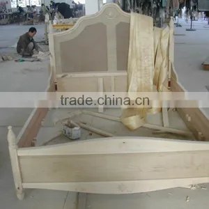 Designs of King/queen Size Princess Bed Frame With Pillars Solid Wood Bed Room Furniture Set thumbnail-3