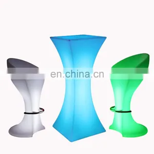 Rgb Colors Glowing Party Nightclub Sofas Bar Tables Outdoor Furniture Night Club Led Furniture Bar Tables and Chairs Sofa Set thumbnail-1