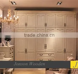 Modern Cheap Solid Oak Wooden Cupboard Wardrobe thumbnail-1