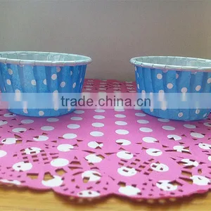 Polka Dot Water Oil Resistant Paper Tart Cake Tartlet Muffin Baking Cup thumbnail-1