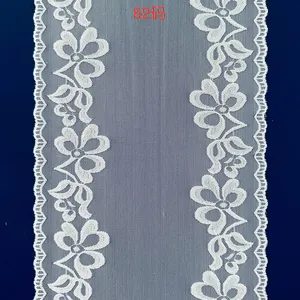 Lace Accessories 8-13cm Wide Floral Stretchy Lace Elastic Trim Fabric for Garment & DIY Craft Supply thumbnail-4