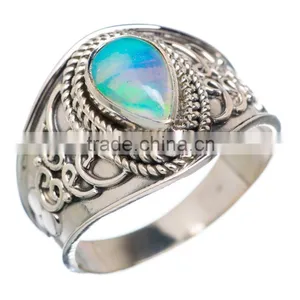 Opal RING ,925 Sterling Silver Jewelry Wholesale,WHOLESALE SILVER JEWELRY,SILVER EXPORTER,SILVER JEWELRY FROM INDIA thumbnail-1