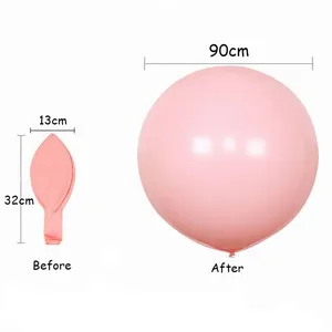 Durable Clear Transparent Helium Latex Big Large 36 Inch 90cm Giant Printed Custom Design Globo Ballon Balloon With Logo Print thumbnail-4