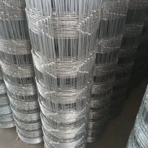 ECO FRIENDLY Galvanized Sheep Livestock Wire Mesh Rolls Security Farm/Horse Cattle Field Fence for Fixed Knot/Deer thumbnail-1