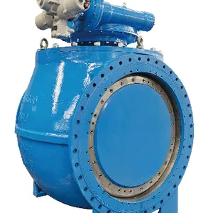 Eccentric Half Ball Valve for Water Treatment Plants, Anti-Corrosion Coating, PN10/16 Rating thumbnail-3