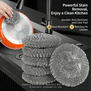Wholesale Galvanize Wire Mesh Scourer for Kitchen Clean thumbnail-1