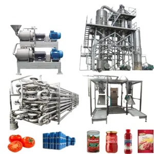 Shanghai Factory Small Tomato Pulping Evaporation Plant Machine Equipment Tomato Paste Sauce Ketchup Fruit Jam Production Line thumbnail-3