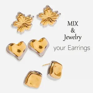 Fashion Stainless Steel Water Drop Vacuum Earrings for Women Wholesale thumbnail-1