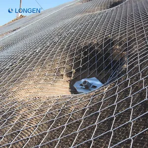 Rockfall Netting GTC-65 SNS Flexible Slope Reinforcing Mesh G65/3 Intercept Rockfall Protection Wire High Tensile Strength Mesh thumbnail-4