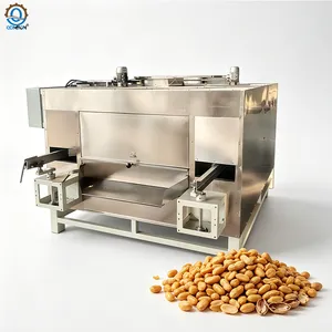 QD-AM018 28KW High Power Charcoal Nut Roaster Automatic Swinging Oven for Cocoa Beans Sunflower Seeds and Snacks Drying thumbnail-3