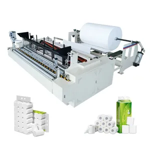 Fully Automatic Toilet Paper Roll Rewinding Machine With Perforating and Embossing thumbnail-1