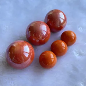 Children's Game Console Checkers Use Solid-color Glass Balls in Red, Yellow, Blue, Green, Black and White Six Colors. Ceramic Glass Marbles. thumbnail-3