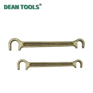 Non-Sparking Double C Type Wrench, Non-sparking Double Ended Valve Wheel Wrench, C Type Open End Wrench thumbnail-5