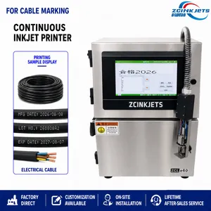 Industrial Small Character CIJ Printer for Cylindrical Batteries Cells and Battery Casings thumbnail-1