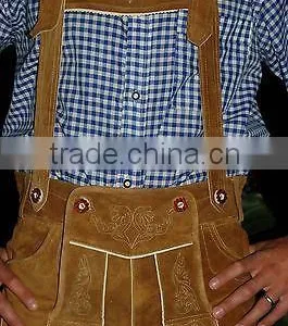 Dirndl Dress & Bavarian Kurze Lederhosen,Oktoberfest Trachten Wear,lederhose,german Hose,leather Pants,shorts thumbnail-3