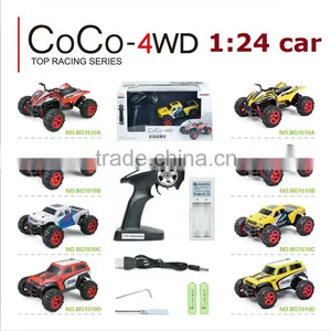 Minitudou High Speed Racing Car Ratio 2.4GHz All-wheel-drive 2.4G 4D RC Monster MT-BG1510C 1 24 Scale Model Trucks thumbnail-4