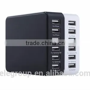 Hot Seller 6 Usb Ports Intelligent Rapid Charger Smart Charger for Mobile Phone/Laptop/MP3/MP4 Player/Tablet/Video Game Player thumbnail-1