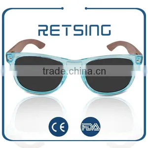 2016 Hot Sale Polarized Bamboo Sunglasses With Colorful Lenses thumbnail-4