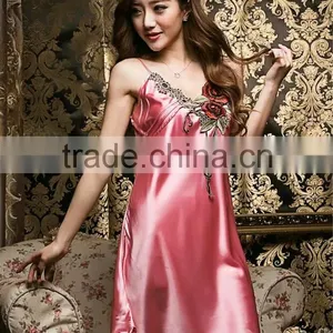 Noya Customized ZM 9001 Women Coolness Embroidery Skirt Pajamas thumbnail-4