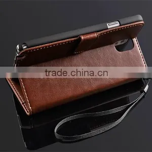 Mobile Phone Card Slot Stand Holder pu Leather Flip Cover Case for Samsung c4 thumbnail-2