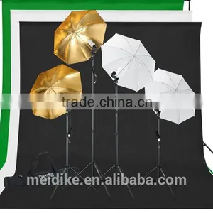 Photo Studio Reflective Umbrella Kit With Portable Backdrop Stand and Carrying Bag thumbnail-1