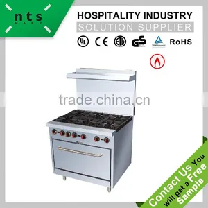 6 Gas Burner With Gas Oven(with Rear Plate) thumbnail-1