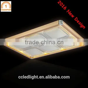 2016 New Design Square Led Ceiling Lights Flush Mounted Fixture Lights for Living Room Bed Room 30WX2 thumbnail-3