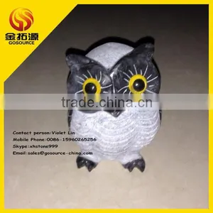 2014 Hot Sale Stone Carving Animal Cute Owl Toy thumbnail-1