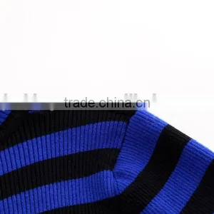 JS--11016B Have Three Colors In-stock Turtle Neck Striped Women Knit Sweater thumbnail-4