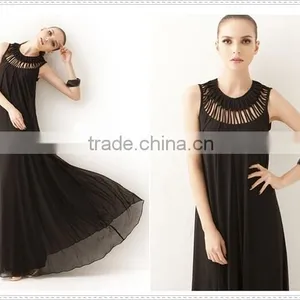 2015 New Design Sleeveless Chiffon Maxi Dresses Quality Choice thumbnail-3